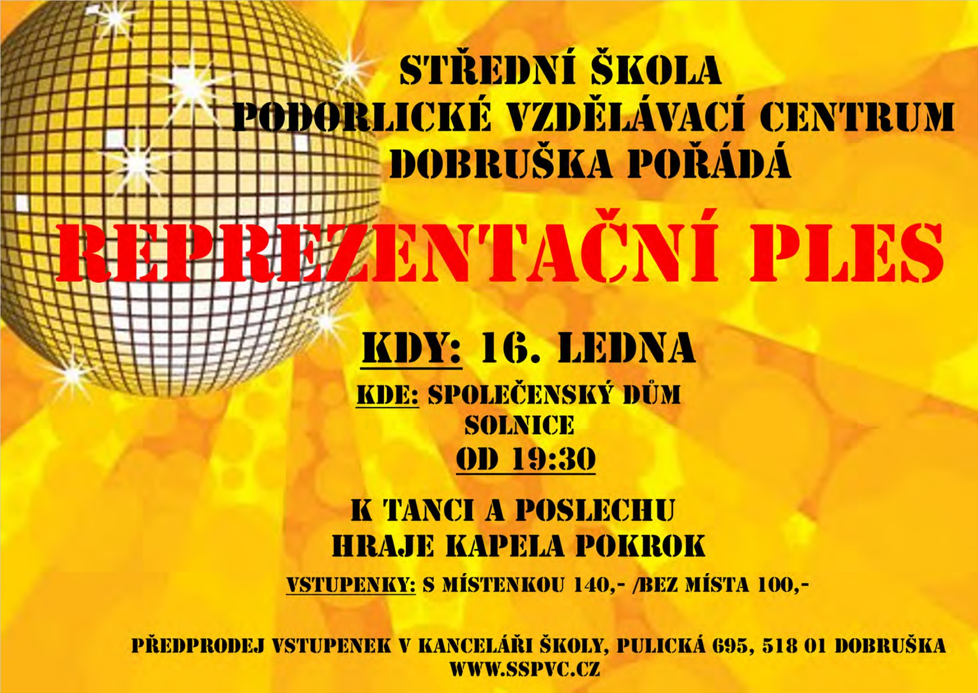Reprezentační ples školy 2015