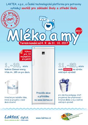 Soutěž pro školy - Mléko a my