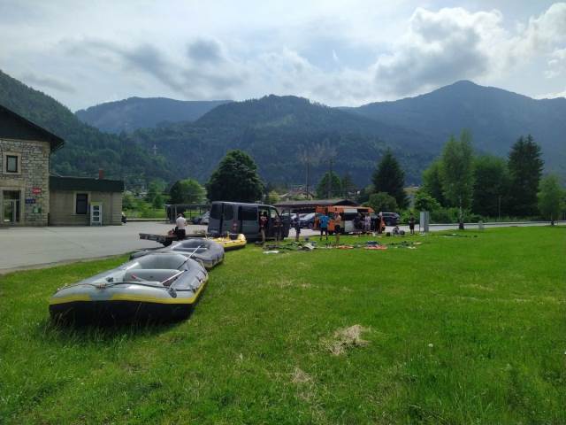 Raftovali jsme v rakouských Dolomitech