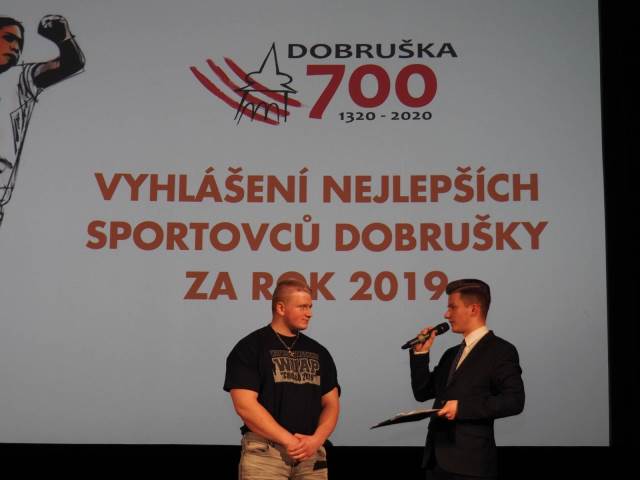 Náš student se stal „Nejlepším sportovcem Dobrušky za rok 2019“
